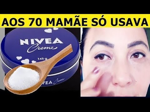 RECEITA CASEIRA com CREME NIVEA para Tirar RUGAS e Manchas #cremenivea