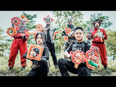 LTT Films : The Secret Mission: Silver Flash Nerf Guns Fight Crime Tiger Mask Boss Saves the Day