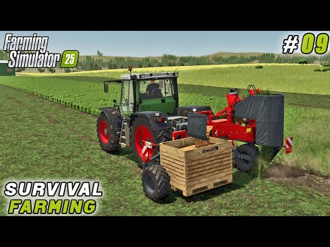 Selling Silage, Harvesting Carrots & Growing the Farm | Survival Challenge | FS 25 | Timelapse #09