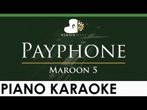 Maroon 5 – Payphone – LOWER Key (Piano Karaoke Instrumental)