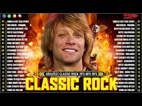 Best Classic Rock Songs Of All Time🔥ACDC, Bon Jovi, Metallica, Guns N' Roses, U2⚡Classic Rock Songs