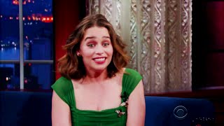 Legendado: Emilia Clarke no The Late Show with Stephen Colbert - Parte 2