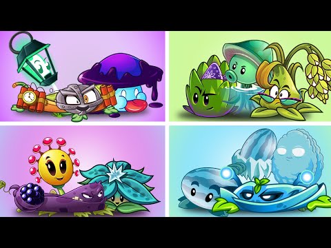 PvZ 2 Challenge - 4 Random Team Plants Level Max Vs 4 Random Team Zombies Level 3