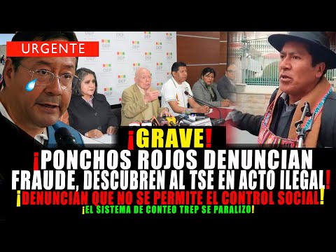 BOMBAZO ¡FRAUDE! PONCHOS ROJOS DENUNCIAN AL TRIBUNAL ELECTORAL