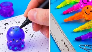 NEW 123 GO! 學校天才紙板點子你需要嘗試的 || 簡單 DIY 房間裝飾用紙和紙板！