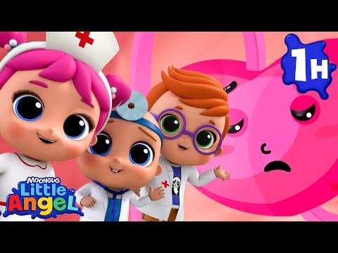 🩺 Baby Hospital Singalong 🩺 | Little Angel | Melody Time: Moonbug Kids Songs