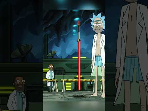 Рик поругался со световым мечом который спасал мир / Рик и Морти #сериал #рикиморти #shorts