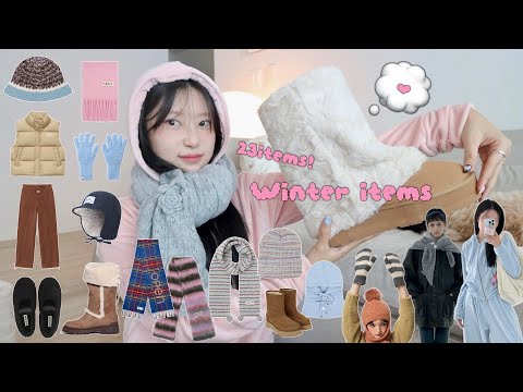 winter items❄️💗 겨울 아우터만큼 중요한! 머플러•모자•장갑•타이즈•슈즈•• 겨울옷까지! 다양한 아이템들 25가지 구경오r용 ᯓᡣ𐭩