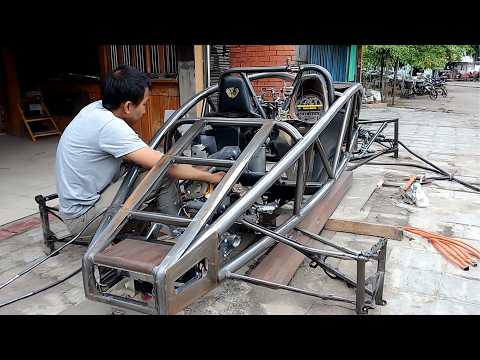 Man Builds F1 Street Racing Car From Iron Pipes | Start to Finish by @juraganlas2637