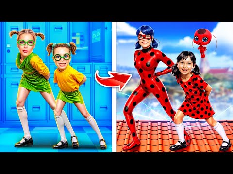 From Nerd to Ladybug in Jail! Extreme Makeover Miraculous Ladybug!