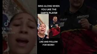 SING ALONG WITH HER!! #pdc #darts #Sports