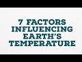 Temperature Influences and Factors