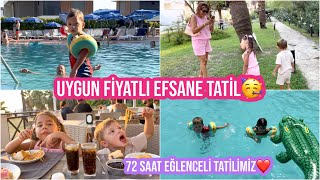 UYGUN FİYATLI EFSANE TATİL🥳72 SAAT BOL EĞLENCELİ HERŞEY DAHİL VLOG❤️AKŞAM GEZMESİ