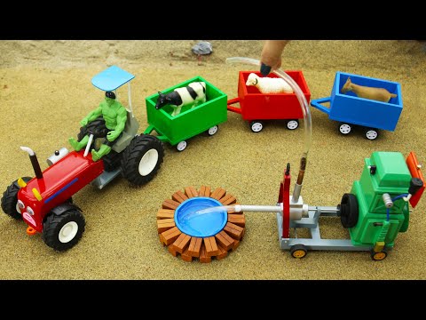 Diy tractor making special Water Pump science project | diy mini water tanker