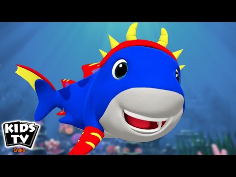 Spooky Baby Shark Song, बेबी शार्क, Hindi Rhymes for Kids and Halloween Songs