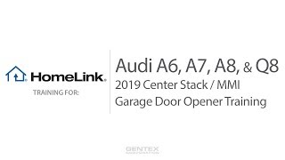 Audi A6, A7, A8, and Q8 HomeLink Training video poster