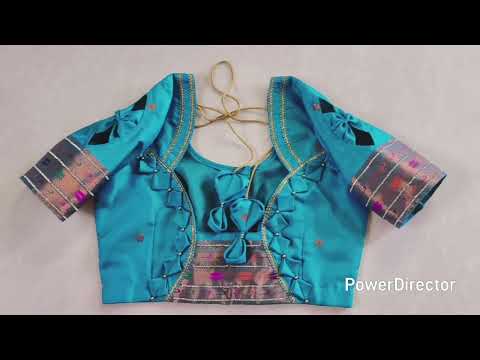 Latest model  blouse back neck design | Blouse back neck design cutting and stitching