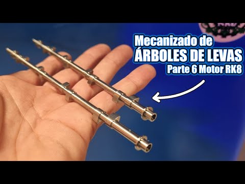 Fabrico un Motor de 8 cilindros en V-180. (Parte 6 - Árboles de Levas)