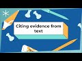Understanding Textual Evidence