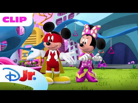 The Super Heroes Playground 🛴 | Mickey Mouse Funhouse 🥳 | Disney Jr. MENA