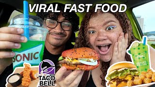 Trying VIRAL *NEW* Fast Food Items!! (PICKLE SLUSHIE??🤮)