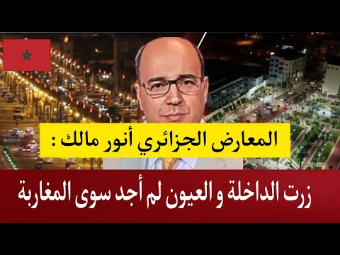 الجزائري أنور مالك : زرت الداخلة و العيون لم أجد سوى المغاربة ضيعتونا ف 500 مليار دولار باطل