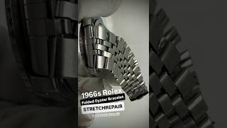 Stretchrepair 1966s Rolex Jubilee Steel Bracelet - Period Correct  Refinish #rolex #restoration
