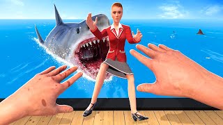 Throwing People Into SHARK Infested Waters - Newton's Playground VR