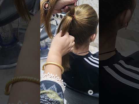 easy high ponytail hack | lashes beauty parlour #shortvideo #lashesbeautyparlour