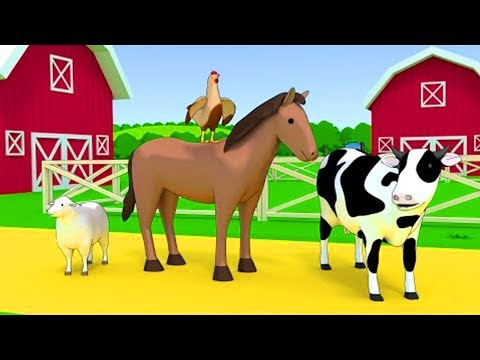 Nome e sons de animais - Animais selvagens e animais de fazenda