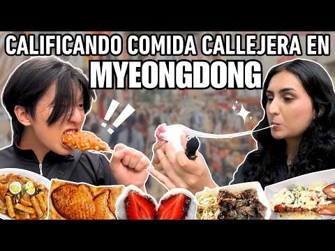 PROBANDO LA COMIDA CALLEJERA EN MYEONDONG