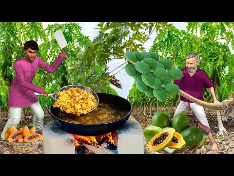 Crispy Papaya Chips Recipe Healthy Raw Papaya Crispy Fries Hindi Kahaniya Moral Stories Comedy Video