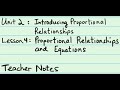 Understanding Proportional Relationships