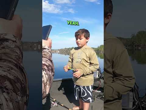 CARSEN caught HIS BIGGEST EVER! #fishing #bassfishing #jigging #bass #fish #fail #hurt #fypviralシ