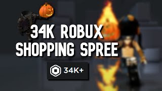 BUYING MY DREAM ITEM! 34K robux shopping spree