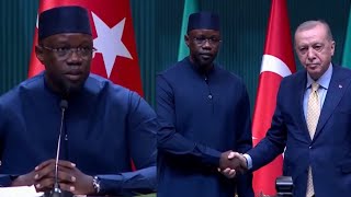 Turquie: Discours fort du Pm Ousmane Sonko devant le Pr Erdoğan«Nous voulons une Collaboration..