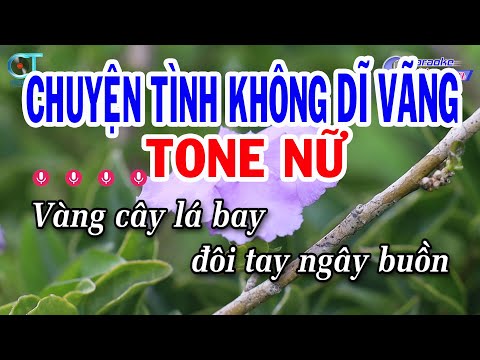 Karaoke Chuyện Tình Không Dĩ Vãng Tone Nữ ( Bm ) Nhạc Sống Đồng Sen