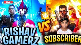 RISHAV GAMERZ VS SUBSCRIBERS 1 VS 1 CUSTOM ROOM