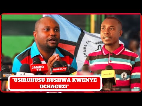 VIJANA CHADEMA WAMPA WARAKA MZITO JOHN MNYIKA KUELEKEA UCHAGUZI/RUSHWA YAPINGWA VIKALI.