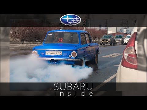 Дикий ЗАЗ с двигателем SUBARU валит в городе
