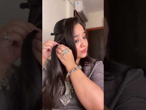 Unpopular Opinion : I don’t mind side parts #hairstyle #easyhairstyles #sidepart #hairhack#hairhacks