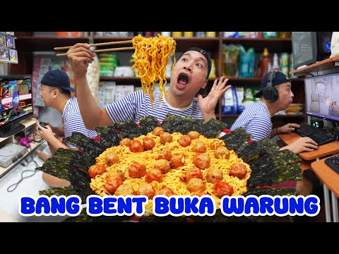 BANG BENT BUKA WARUNG | MAKAN SESUAI EMOJI EKSPRESI | MAIN GAME PS1 DAN WARNET