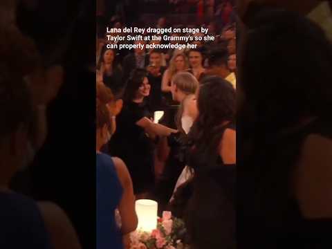 Lana del Rey 💋 forcefully dragged on stage by Taylor Swift is the most chaotic friendship energy 😂