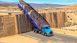 Dangerous Fastest Logging Operator Truck Crazy Skill, Heavy Extreme Power Wood Truck Climber