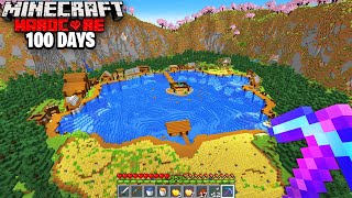 I Survived 100 Days on a LAKE in Minecraft Hardcore!