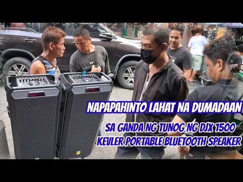 NAPAPAHINTO ANG LAHAT NA DUMADAAN SA GANDA NG TUNOG NG DJX1500 KEVLER PORTABLE BLUETOOTH SPEAKER.