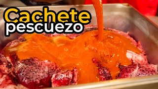 Barbacoa de pescuezo y cachete en adobo