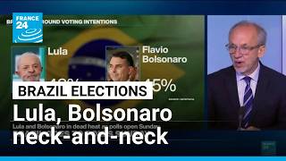 YouTube video thumbnail: Lula and Bolsonaro in Dead Heat as Brazil Goes to Polls