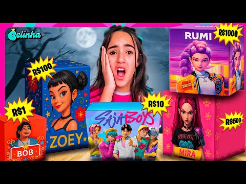 NUNCA ABRA CAIXAS MISTERIOSAS DAS GUERREIRAS DO K-POP HUNTRIX  