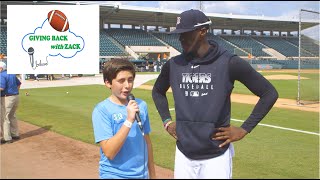 Giving Back with Zack- An interview with Cameron Maybin, Outfielder, Detroit Tigers